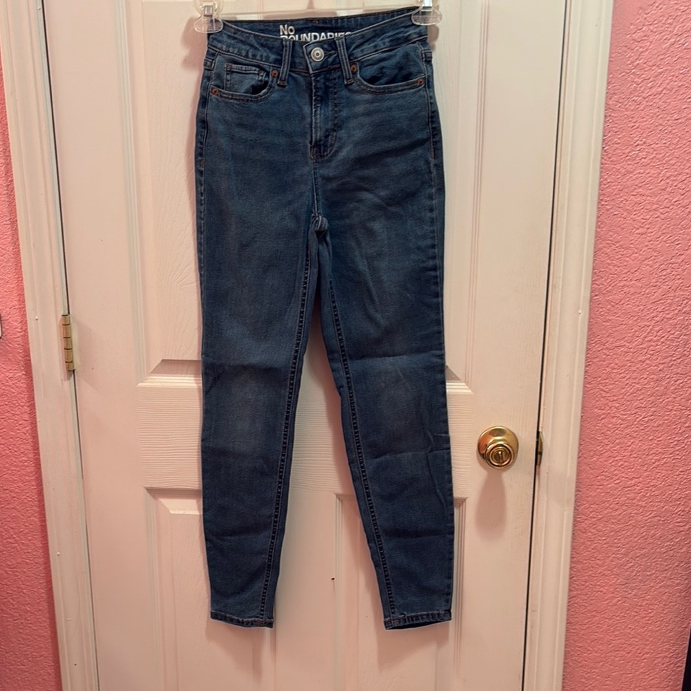 No Boundaries Blue Skinny Jeans High-Rise